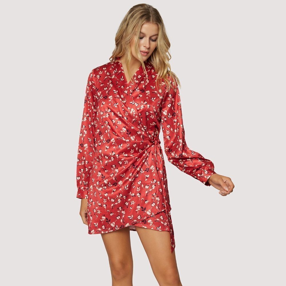 Lost + Wander Falling in Love Mini Dress
